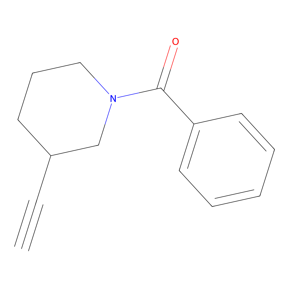 (3-Ethynylpiperidin-1-yl)(phenyl)methanone molecular structure, CAS 1429309-24-9