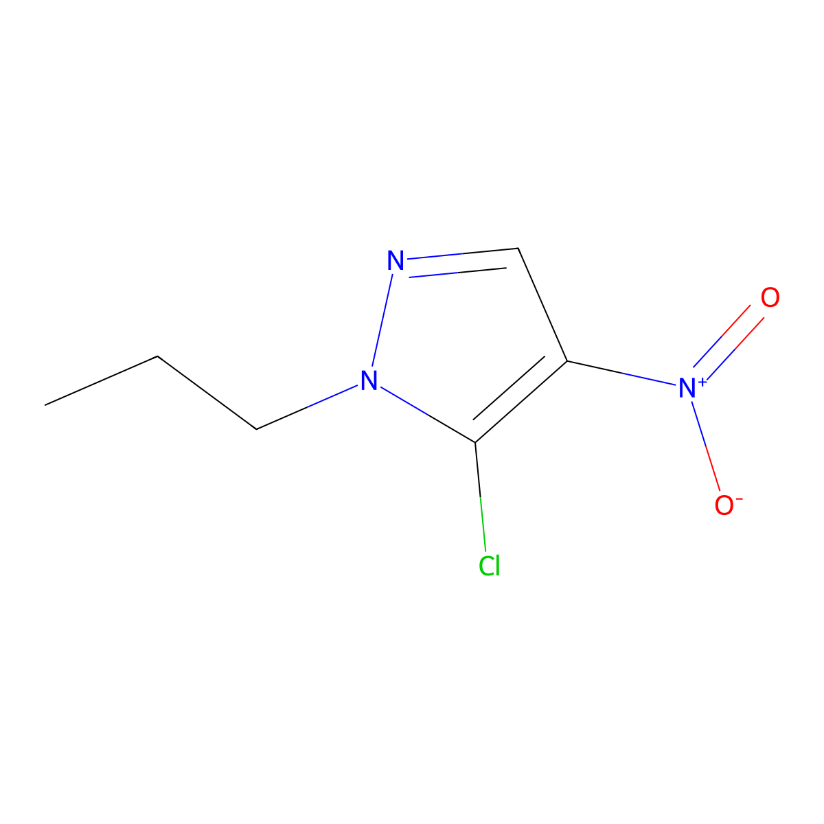 5-Chloro-4-nitro-1-propyl-1H-pyrazole molecular structure, CAS 1429309-41-0