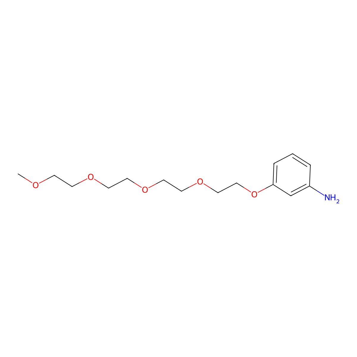 3-Aminophenol-PEG4-methyl molecular structure, CAS 1429340-32-8
