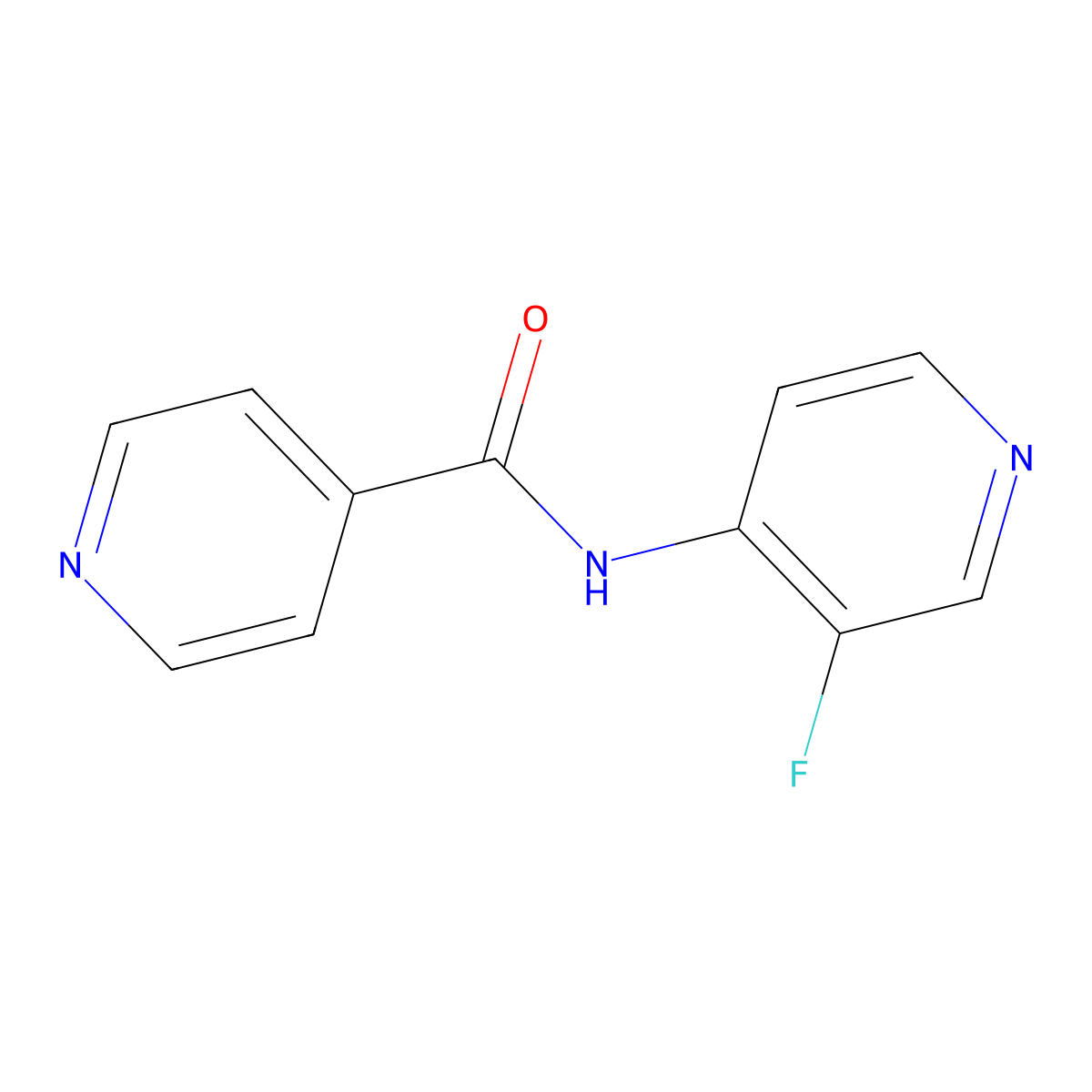 N-(3-Fluoropyridin-4-yl)isonicotinamide molecular structure, CAS 1429342-56-2