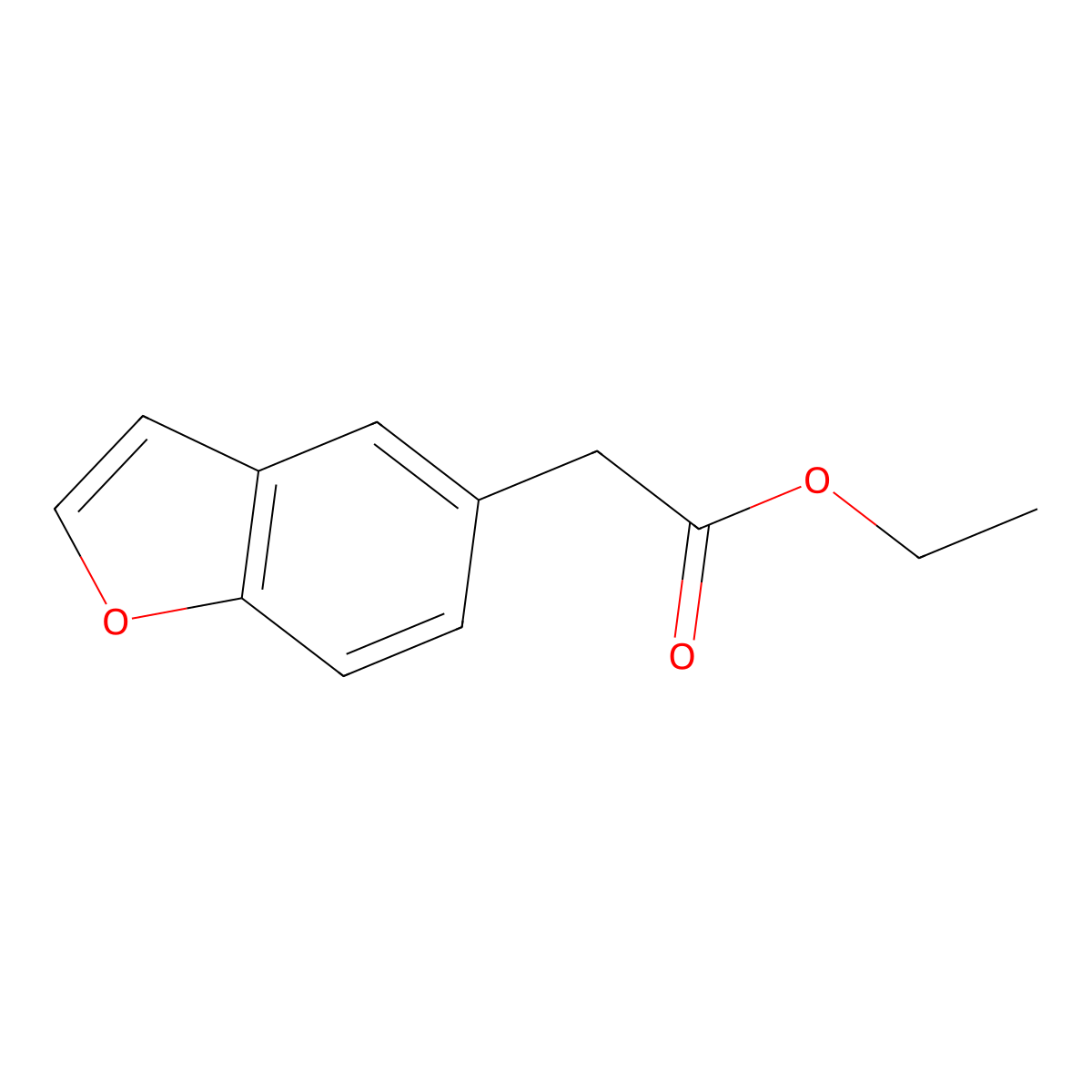 Ethyl 2-(benzofuran-5-YL)acetate molecular structure, CAS 142935-51-1