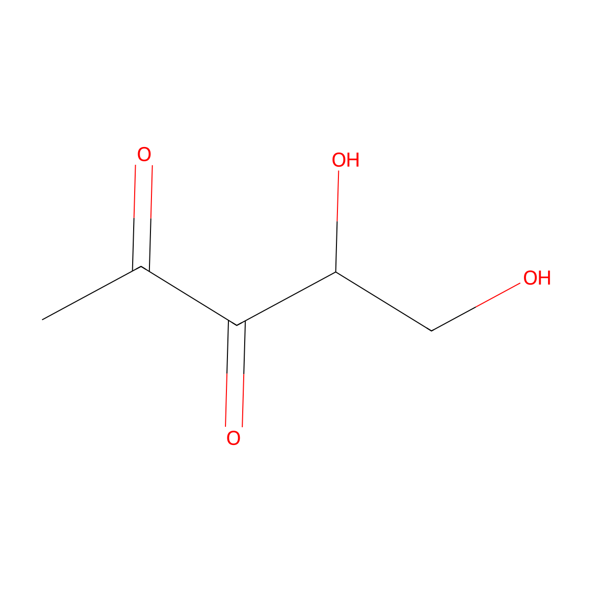 4,5-Dihydroxy-2,3-pentanedione molecular structure, CAS 142937-55-1