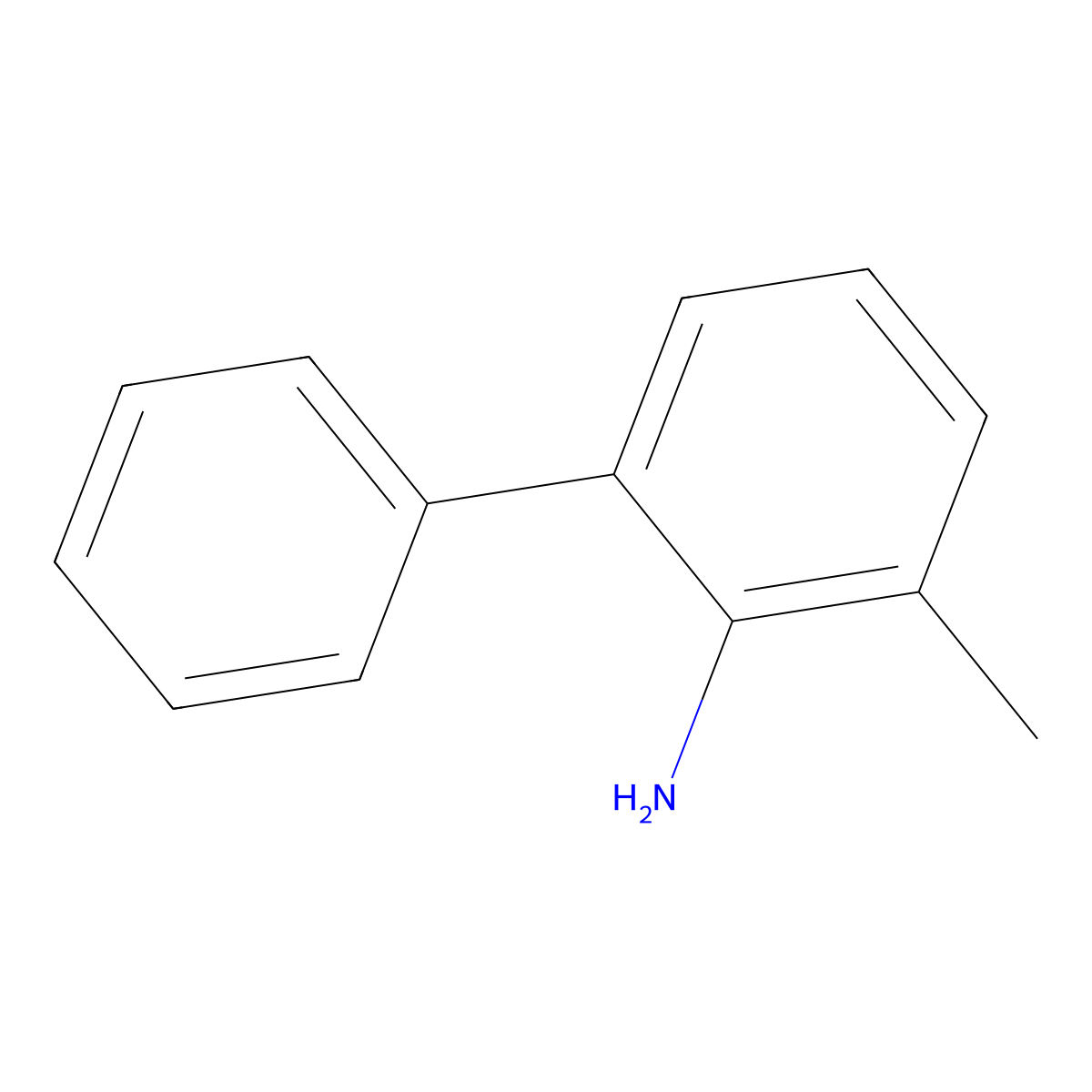 3-Methyl-[1,1'-biphenyl]-2-amine molecular structure, CAS 14294-33-8