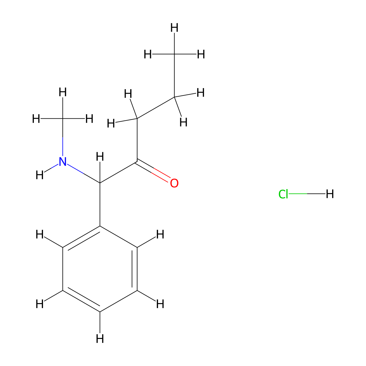Isopentedrone hydrochloride molecular structure, CAS 1429402-13-0