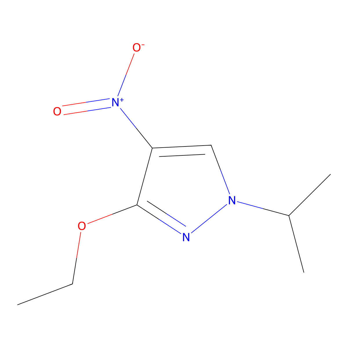 3-Ethoxy-1-isopropyl-4-nitro-1H-pyrazole molecular structure, CAS 1429417-89-9