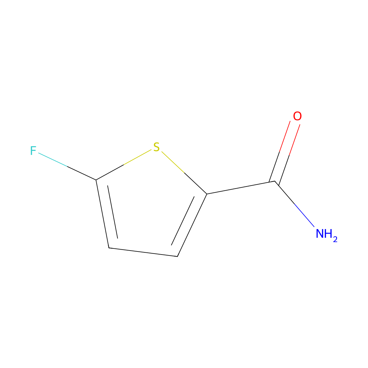 5-Fluorothiophene-2-carboxamide molecular structure, CAS 1429418-60-9