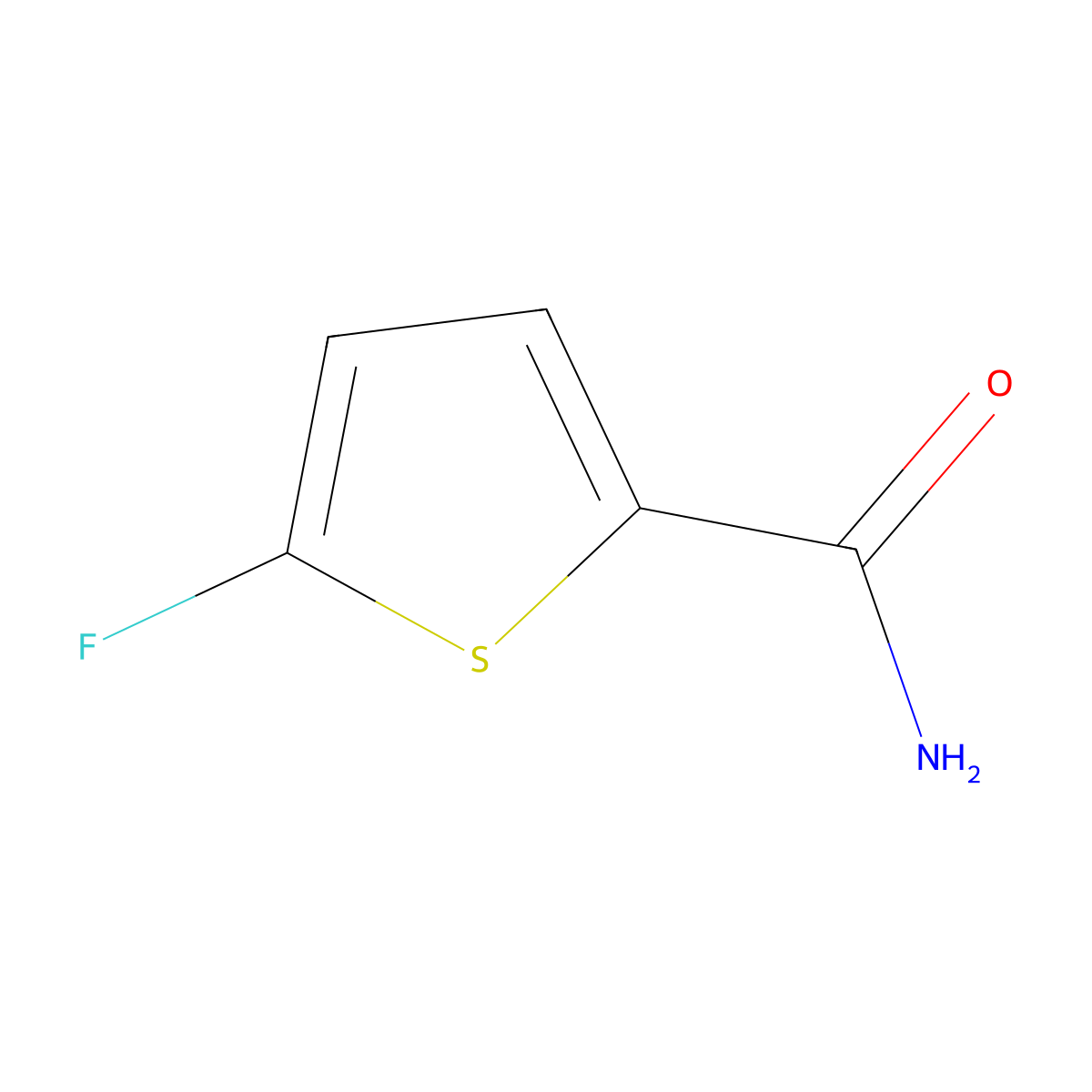 5-Fluorothiophene-2-carboxamide molecular structure, CAS 1429418-60-9