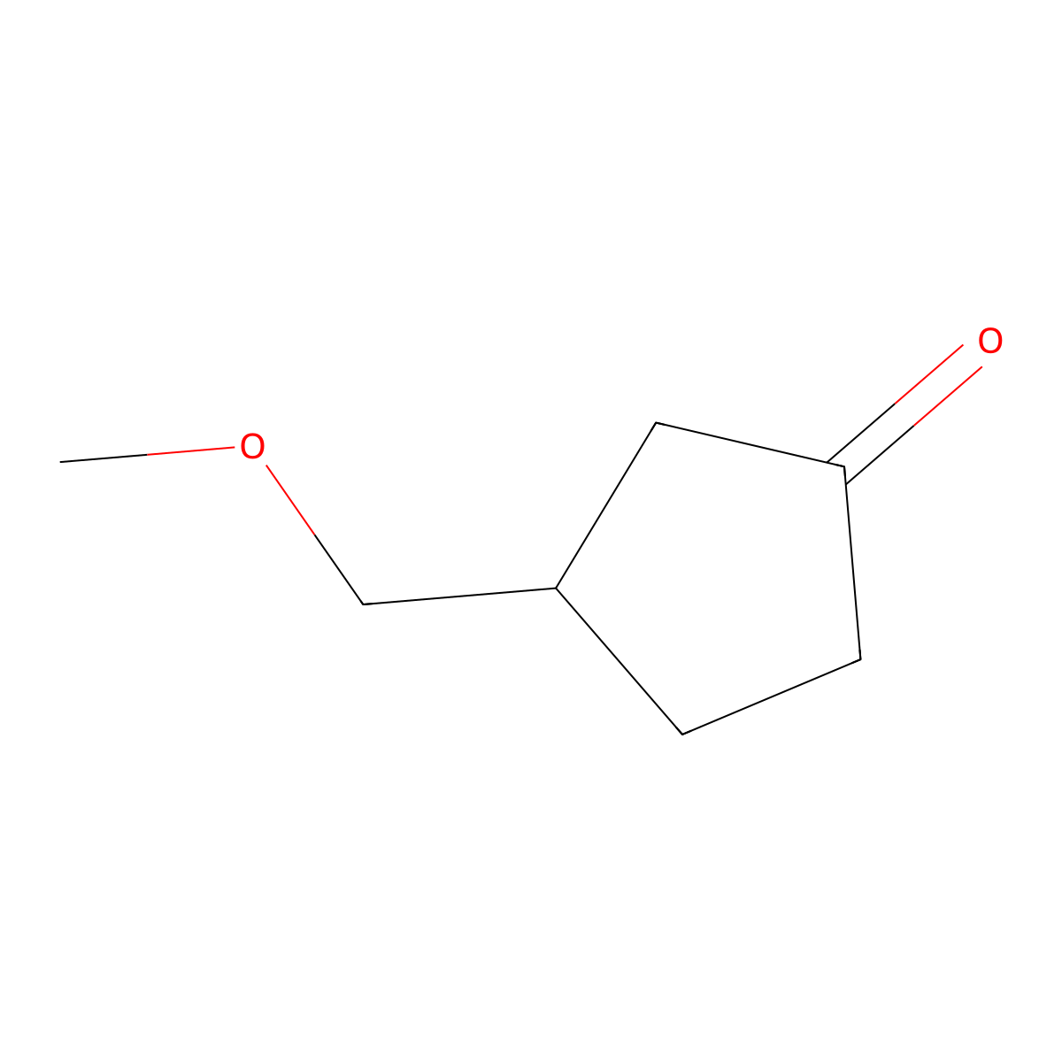 3-(Methoxymethyl)cyclopentan-1-one molecular structure, CAS 1429421-69-1