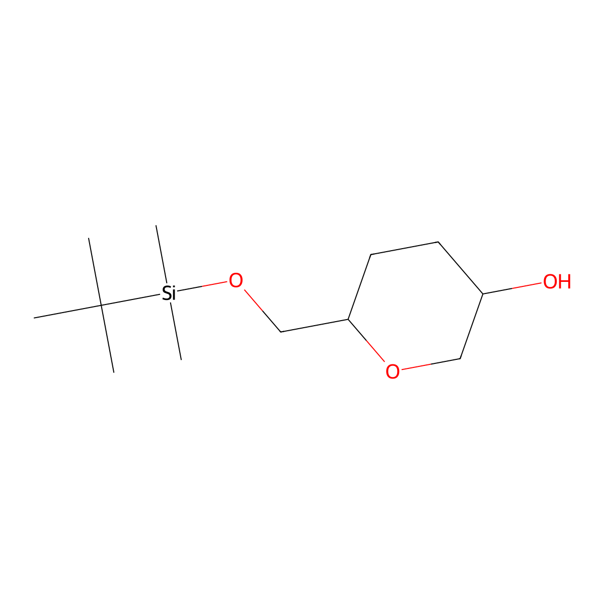 6-{[(Tert-butyldimethylsilyl)oxy]methyl}oxan-3-ol molecular structure, CAS 1429421-71-5