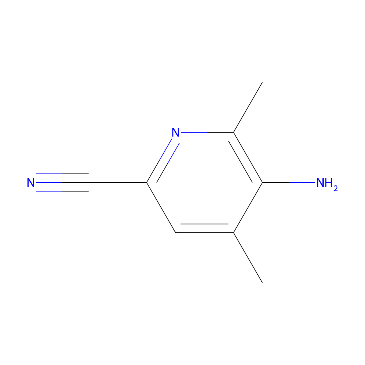 5-Amino-4,6-dimethylpicolinonitrile molecular structure, CAS 1429510-82-6