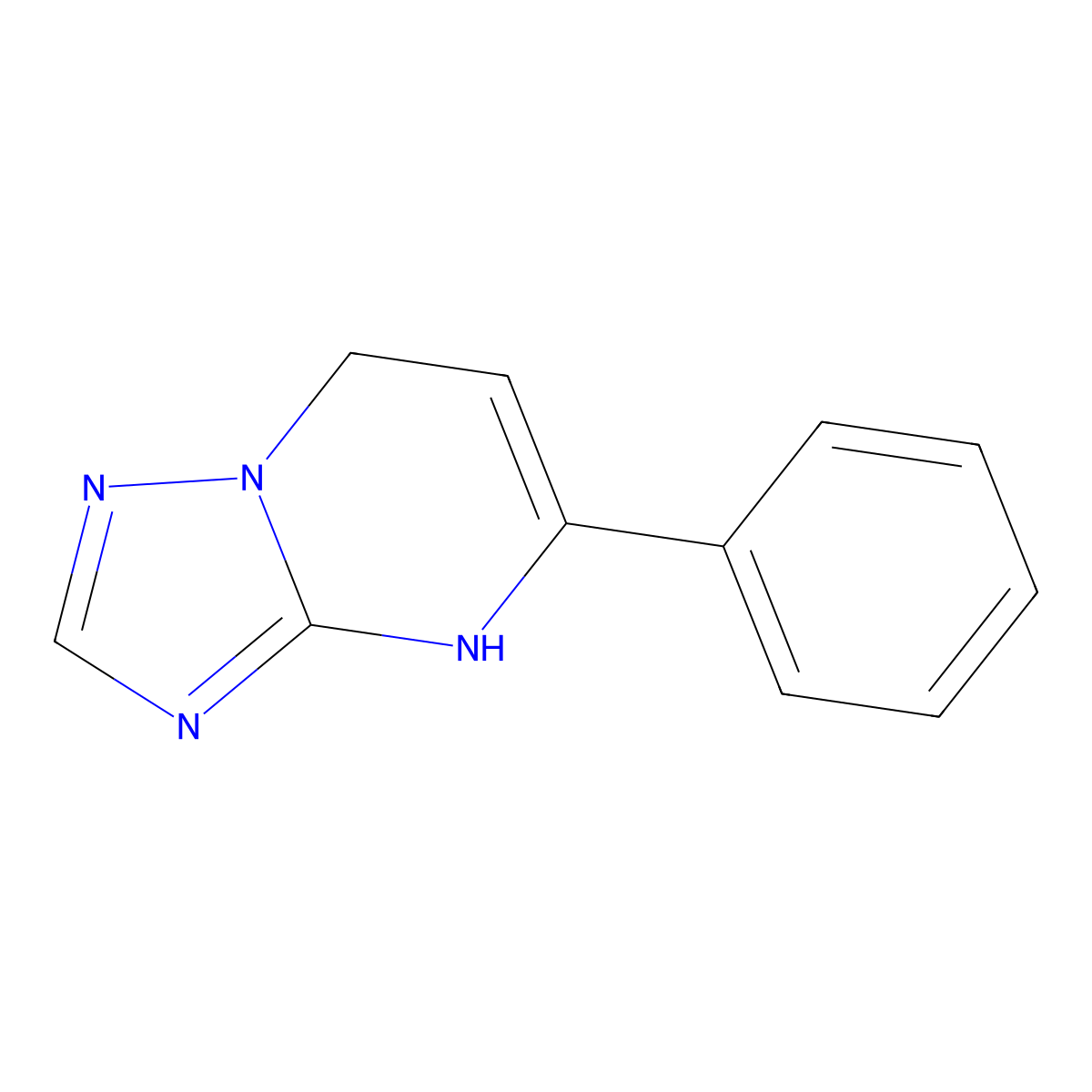 5-Phenyl-1,7-dihydro-[1,2,4]triazolo[1,5-a]pyrimidine molecular structure, CAS 142954-77-6