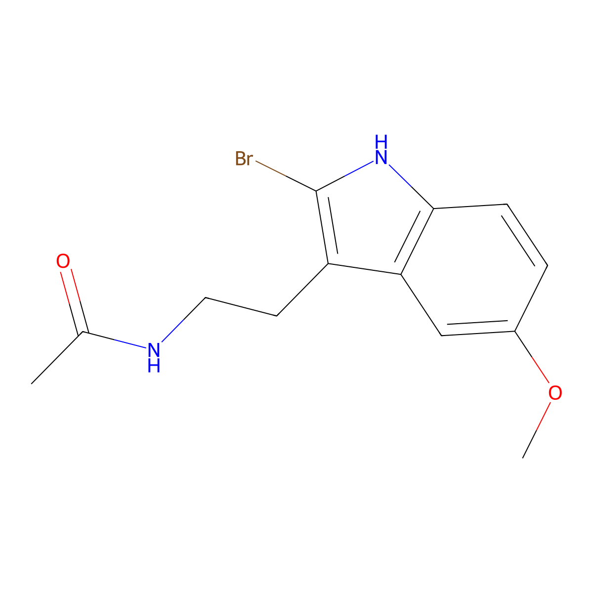2-Bromomelatonin molecular structure, CAS 142959-59-9