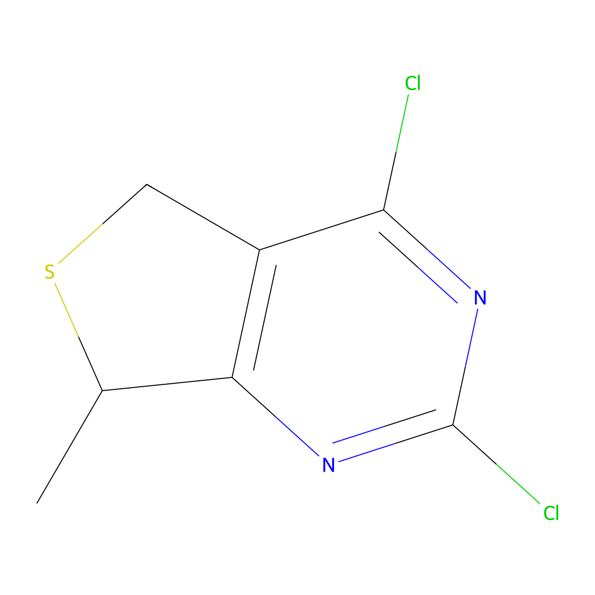 2,4-dichloro-7-methyl-5H,7H-thieno[3,4-d]pyrimidine molecular structure, CAS 1429639-81-5
