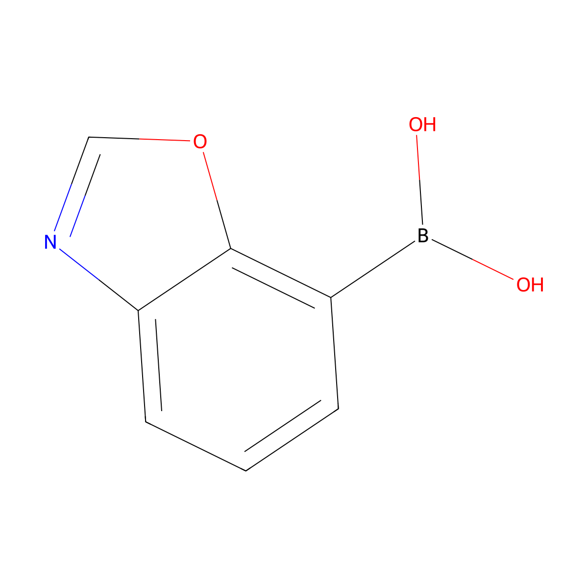 Benzo[d]oxazol-7-ylboronic acid molecular structure, CAS 1429665-03-1