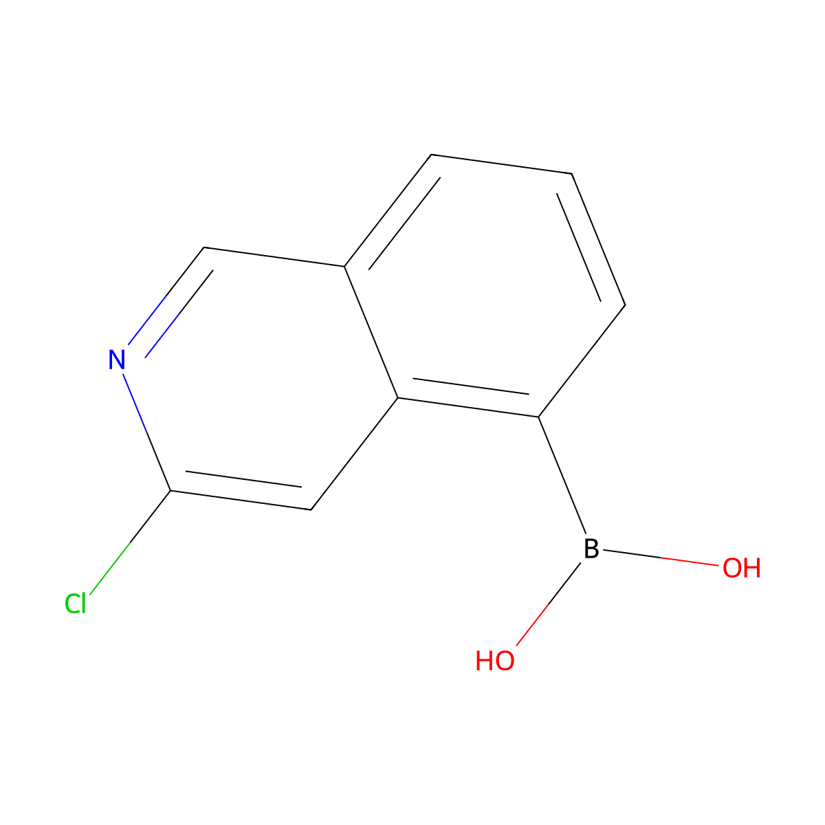 (3-Chloroisoquinolin-5-yl)boronic acid molecular structure, CAS 1429665-44-0