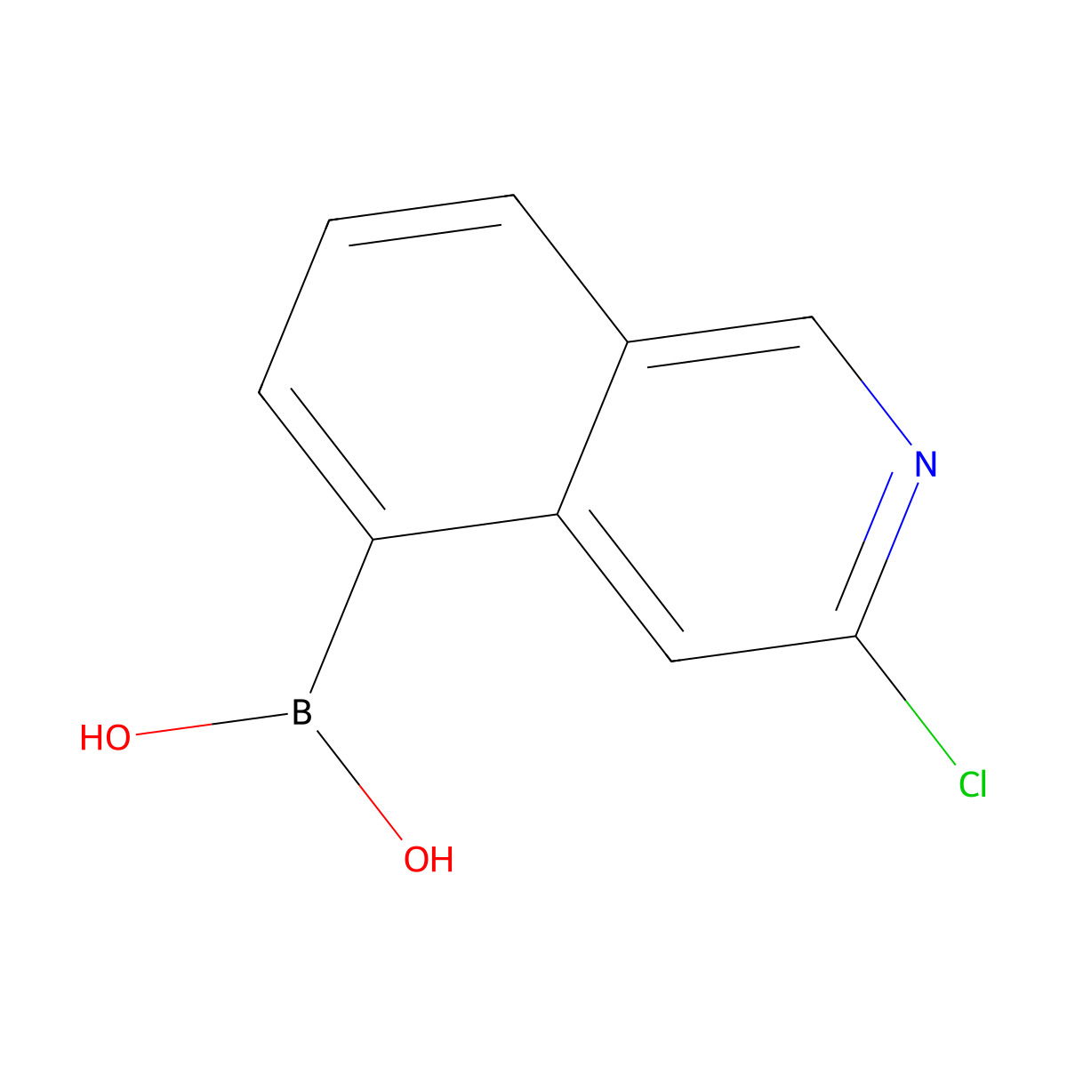 (3-Chloroisoquinolin-5-yl)boronic acid molecular structure, CAS 1429665-44-0