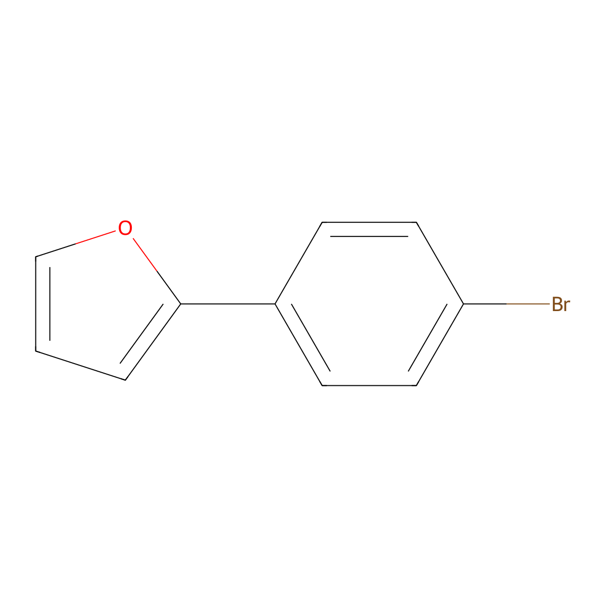 2-(4-Bromophenyl)furan molecular structure, CAS 14297-34-8