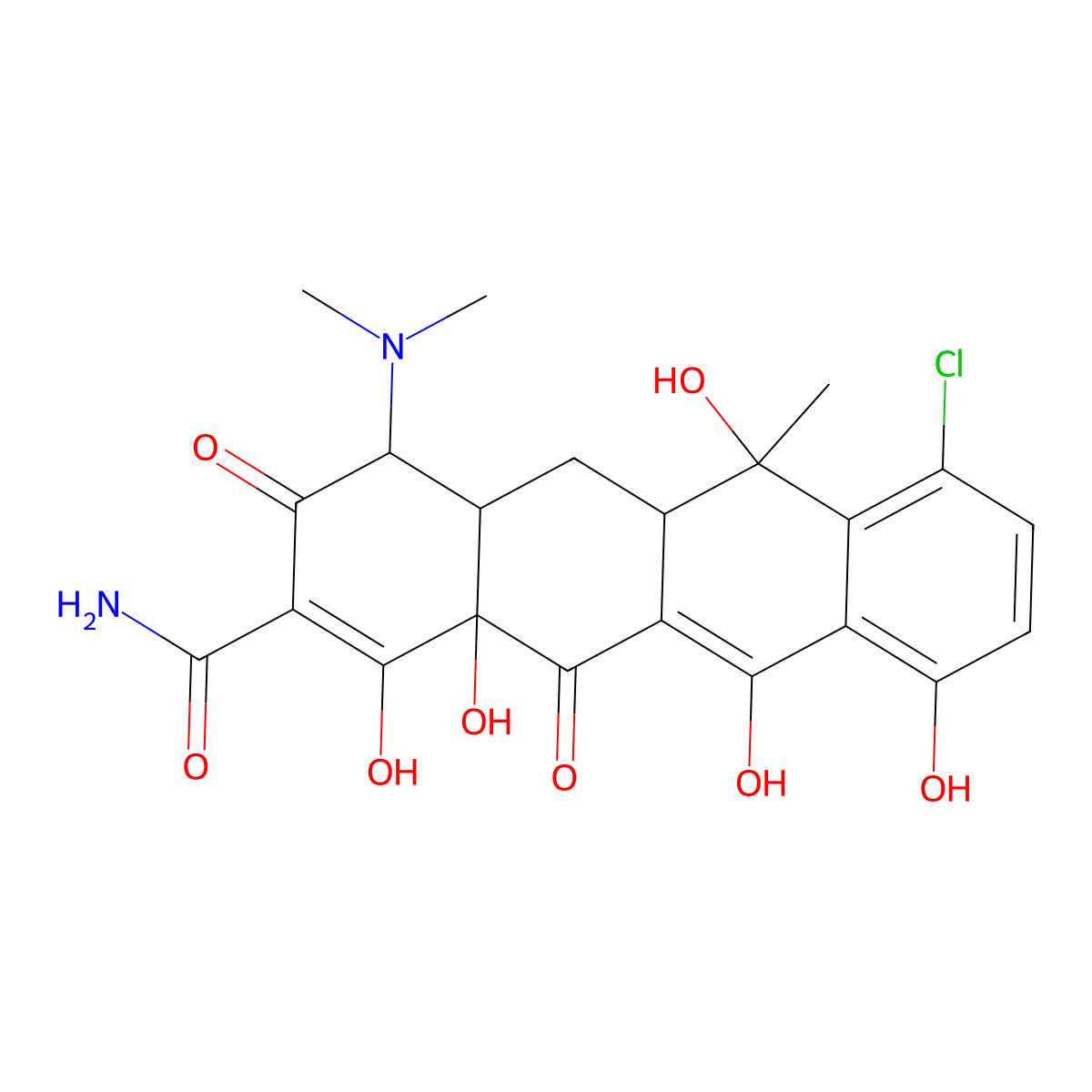 Biomycin molecular structure, CAS 14297-93-9