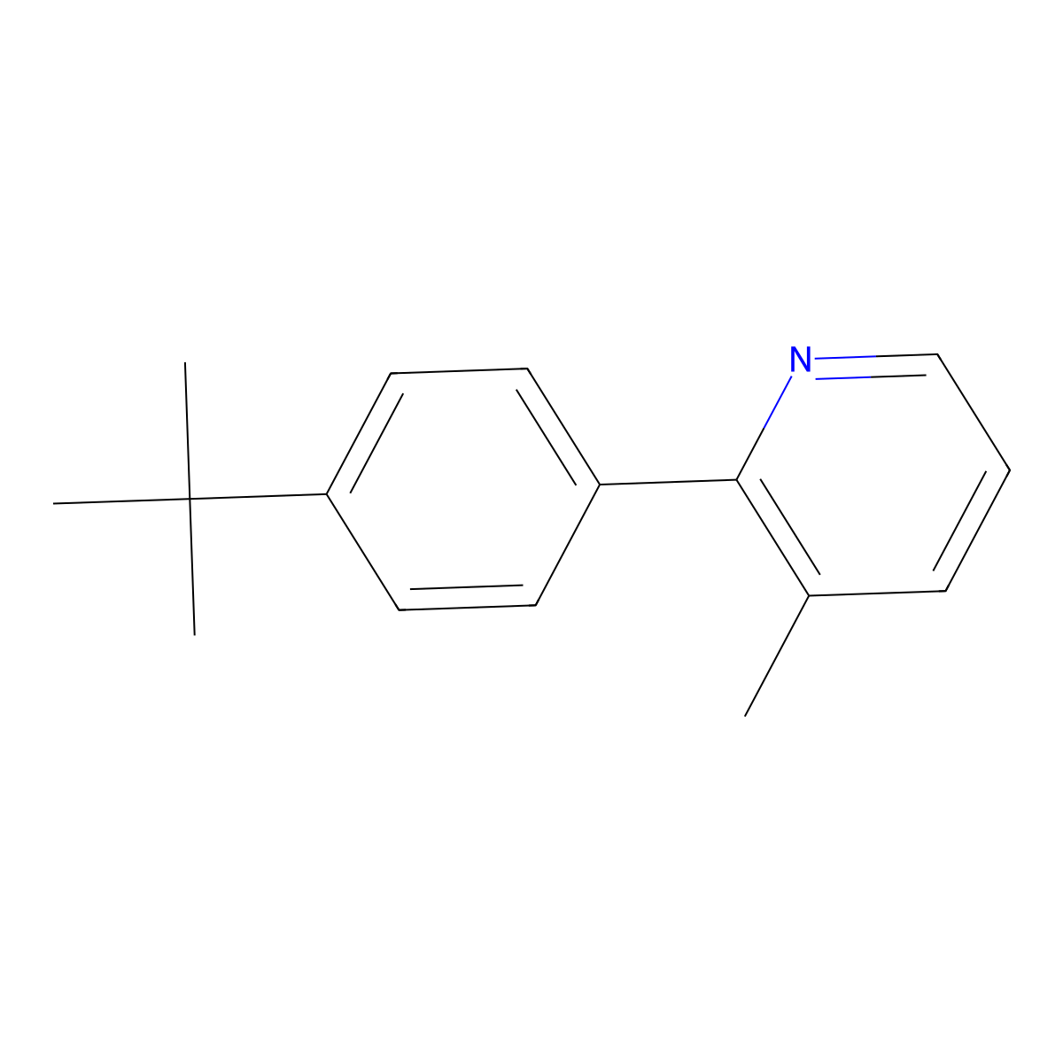 2-(4-Tert-butylphenyl)-3-methylpyridine molecular structure, CAS 1429740-65-7