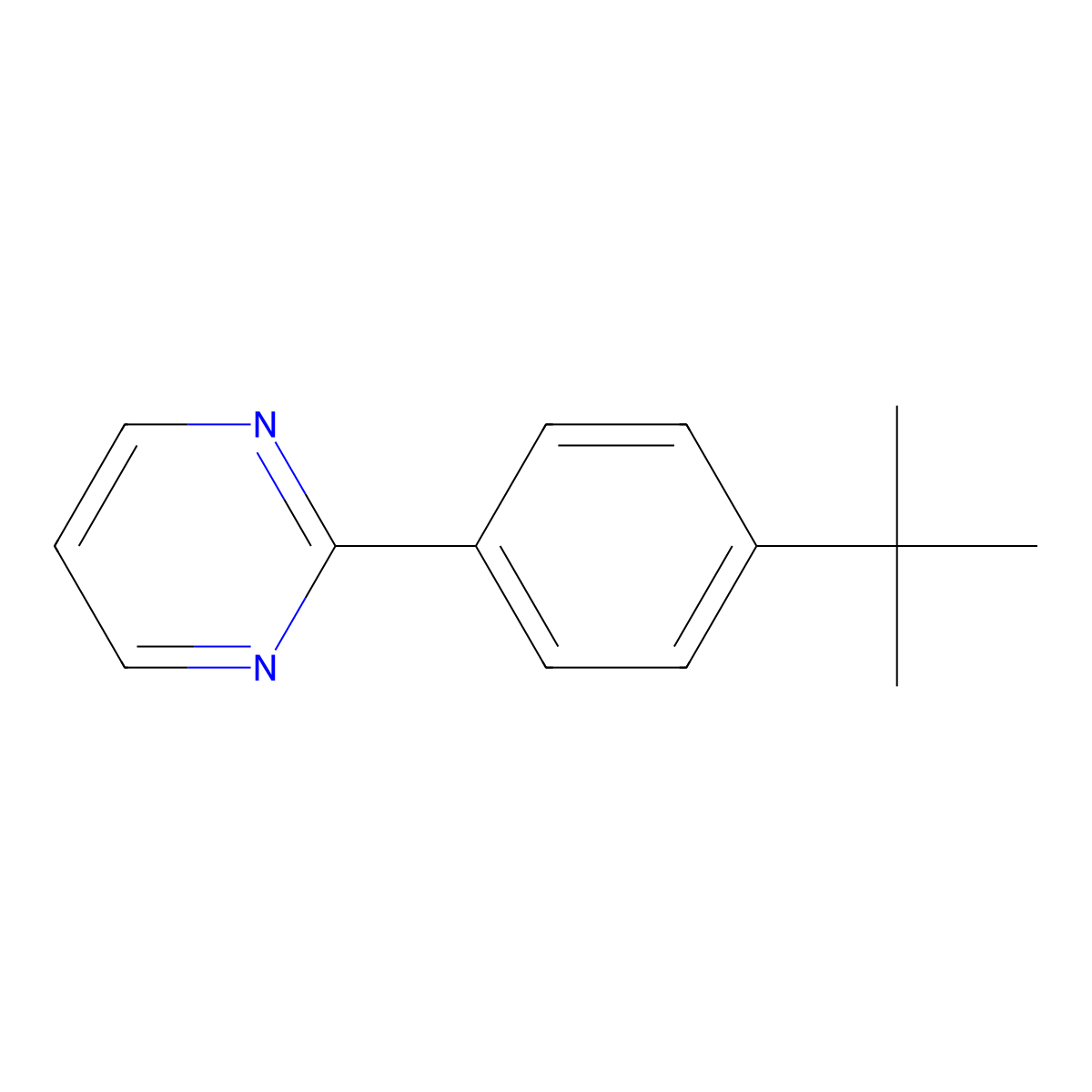 2-(4-Tert-butylphenyl)pyrimidine molecular structure, CAS 1429740-84-0