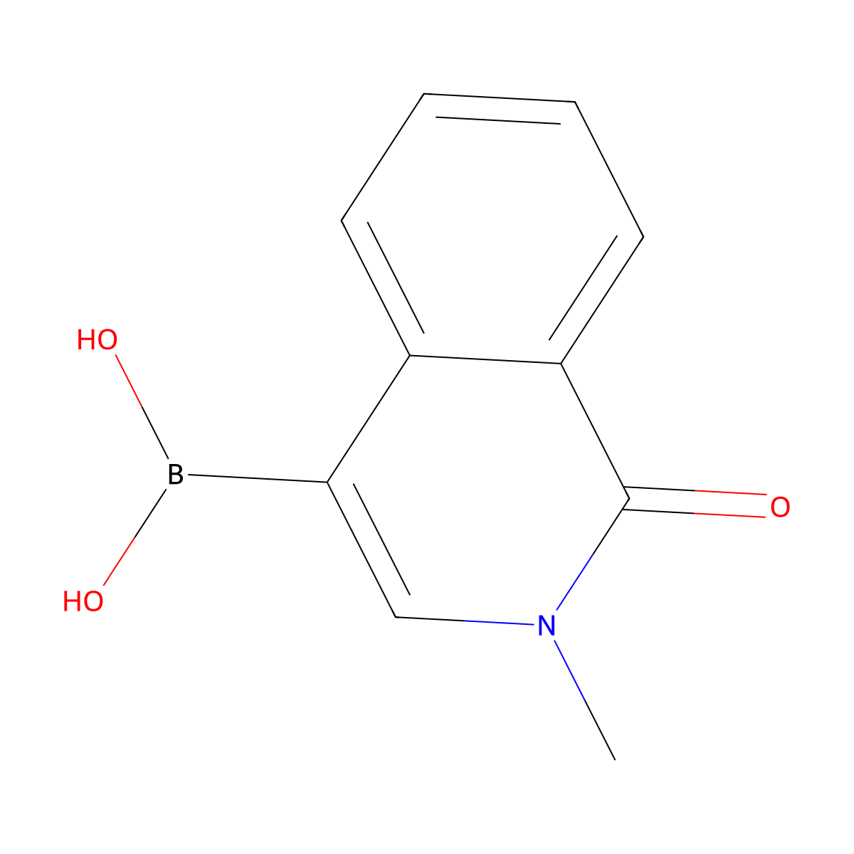 (2-Methyl-1-oxo-1,2-dihydroisoquinolin-4-yl)boronic acid molecular structure, CAS 1429744-03-5