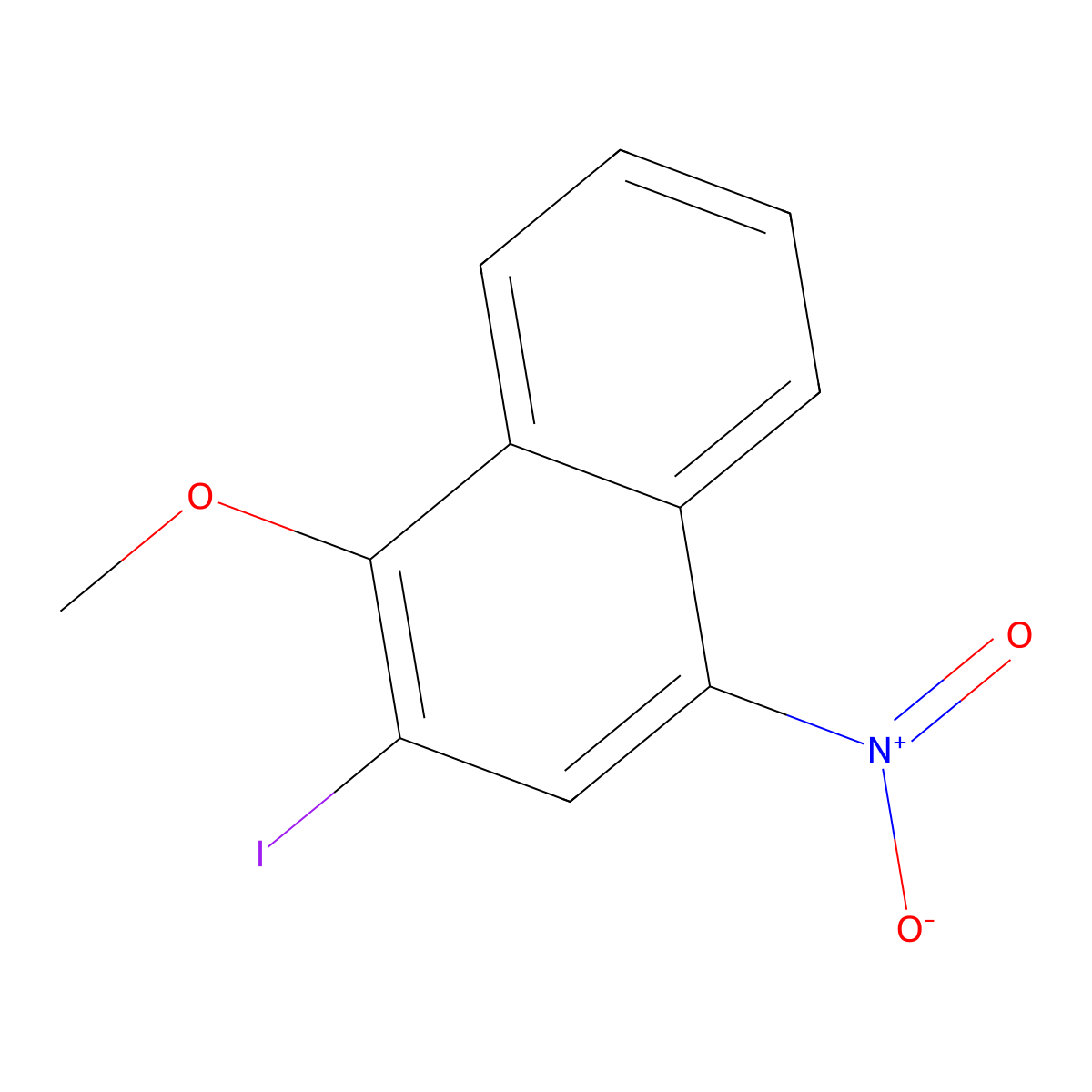 2-Iodo-1-methoxy-4-nitronaphthalene molecular structure, CAS 1429765-70-7