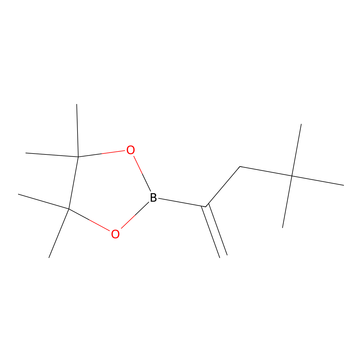 2-(4,4-Dimethylpent-1-en-2-yl)-4,4,5,5-tetramethyl-1,3,2-dioxaborolane molecular structure, CAS 1429767-12-3
