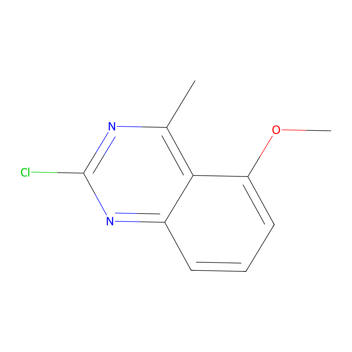 2-Chloro-5-methoxy-4-methylquinazoline molecular structure, CAS 1429782-11-5