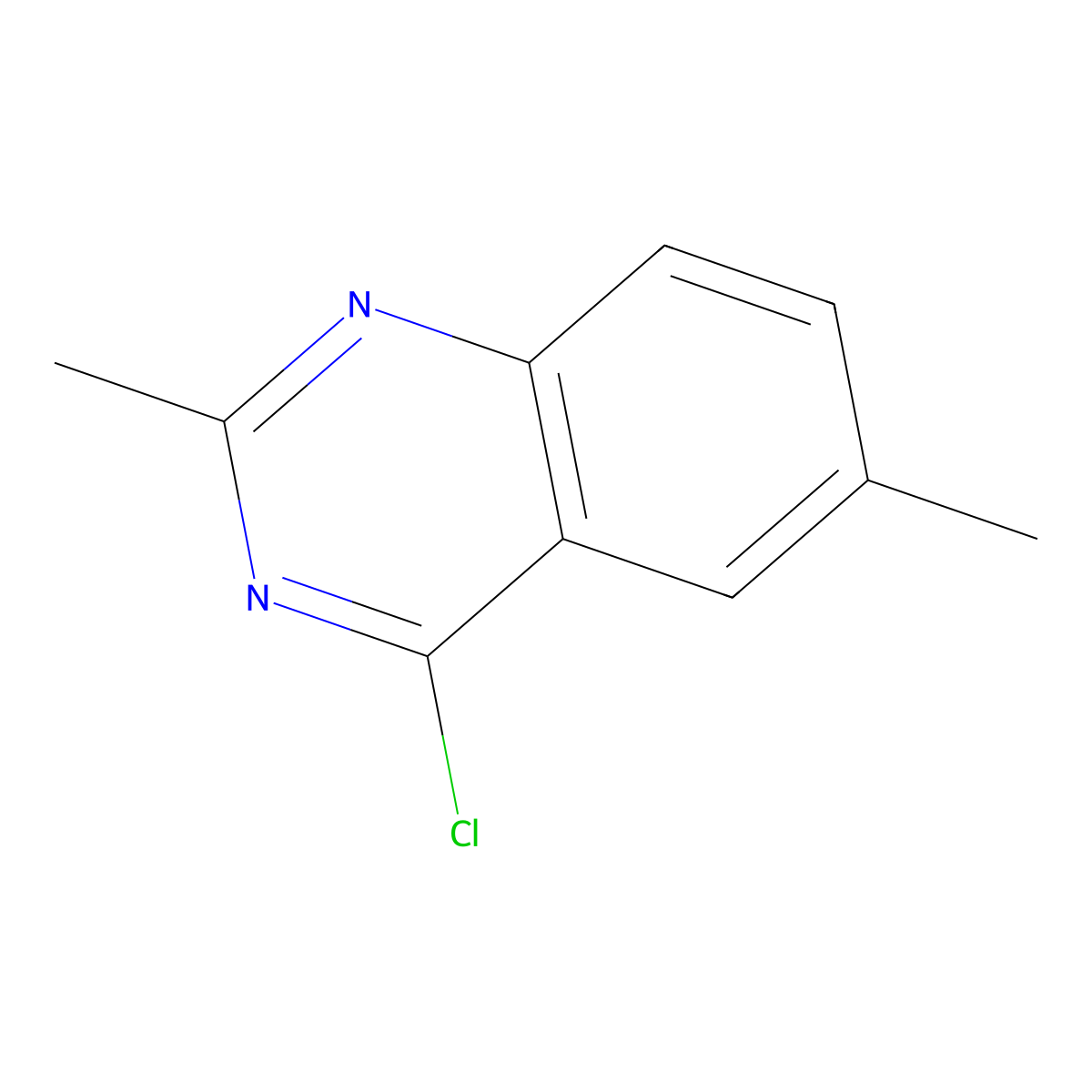 4-Chloro-2,6-dimethylquinazoline molecular structure, CAS 1429782-21-7
