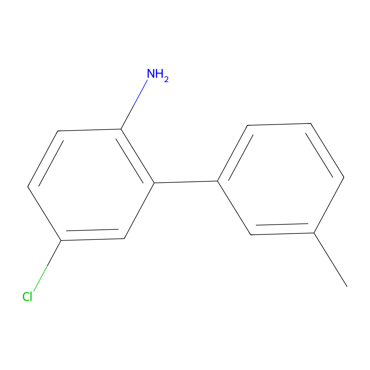 4-Chloro-2-(3-methylphenyl)aniline molecular structure, CAS 1429791-76-3