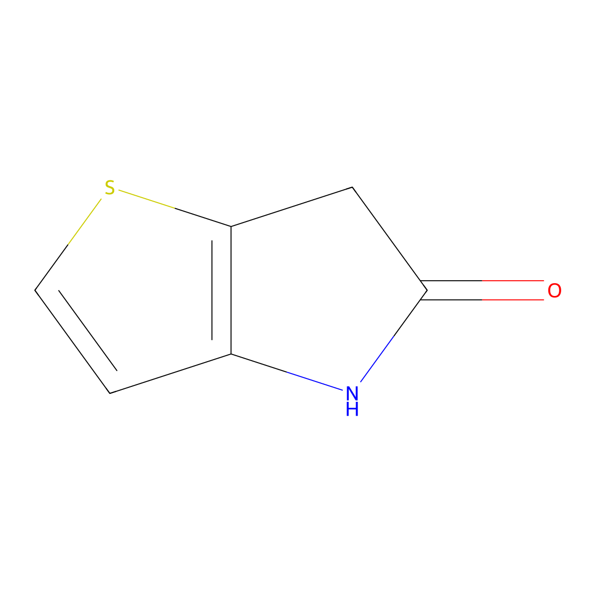 4H-thieno[3,2-b]pyrrol-5(6H)-one molecular structure, CAS 14298-19-2
