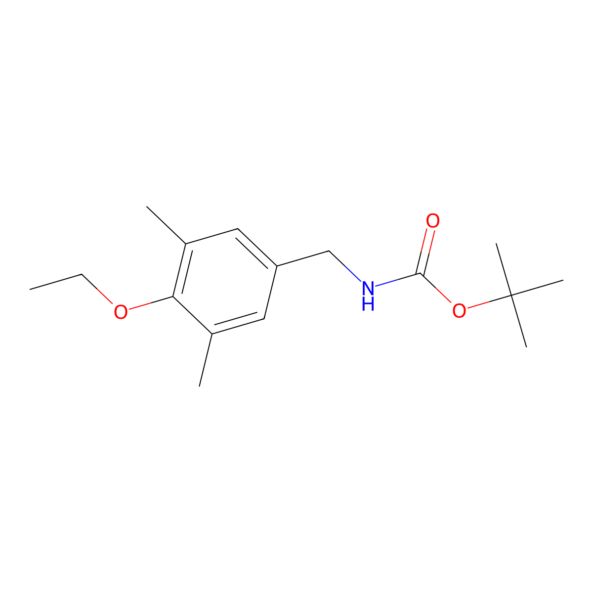 (4-Ethoxy-3,5-dimethyl-benzyl)-carbamic acid tert-butyl ester molecular structure, CAS 1429901-11-0