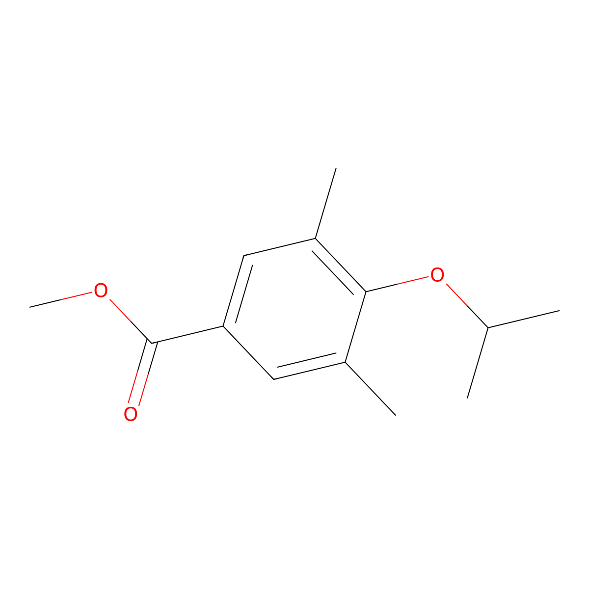 4-Isopropoxy-3,5-dimethyl-benzoic acid methyl ester molecular structure, CAS 1429901-53-0