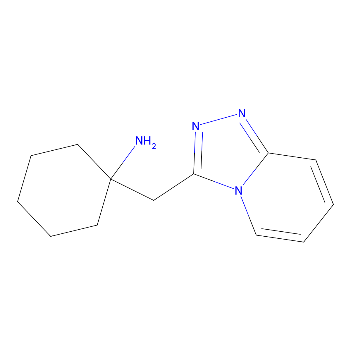 1-([1,2,4]Triazolo[4,3-a]pyridin-3-ylmethyl)cyclohexanamine molecular structure, CAS 1429901-75-6