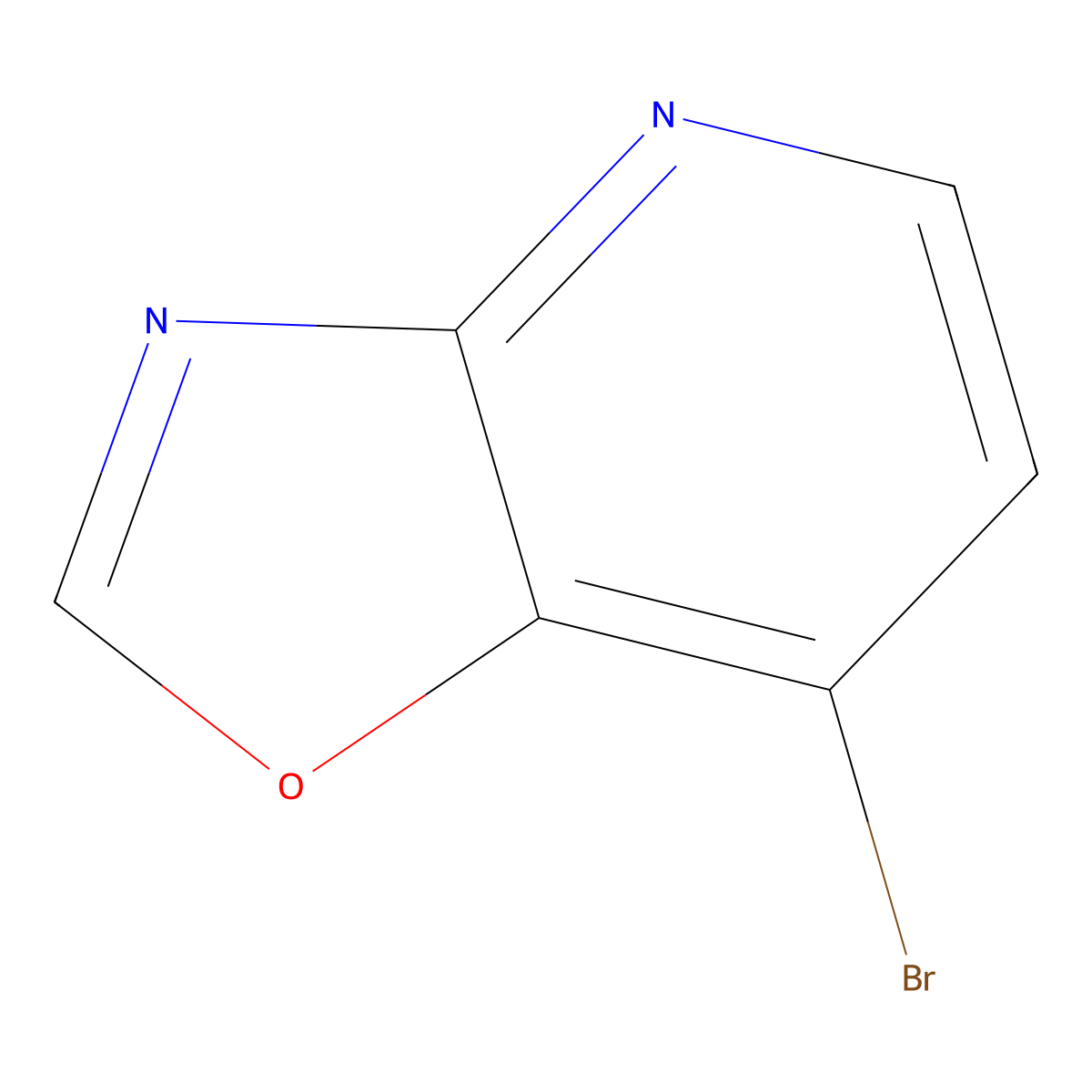 7-Bromo-(1,3)oxazolo(4,5-b)pyridine molecular structure, CAS 1429901-88-1