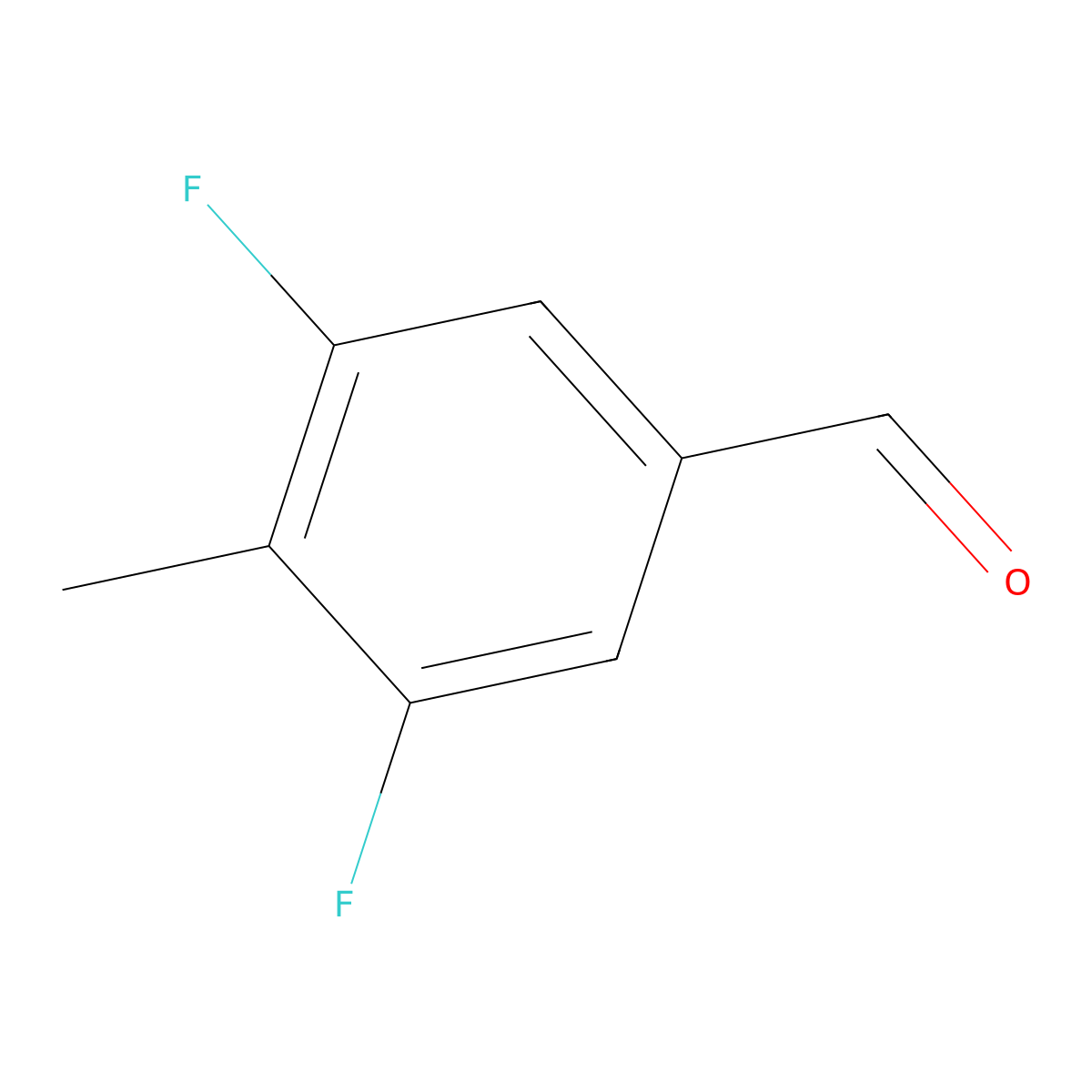 3,5-Difluoro-4-methylbenzaldehyde molecular structure, CAS 1429902-14-6