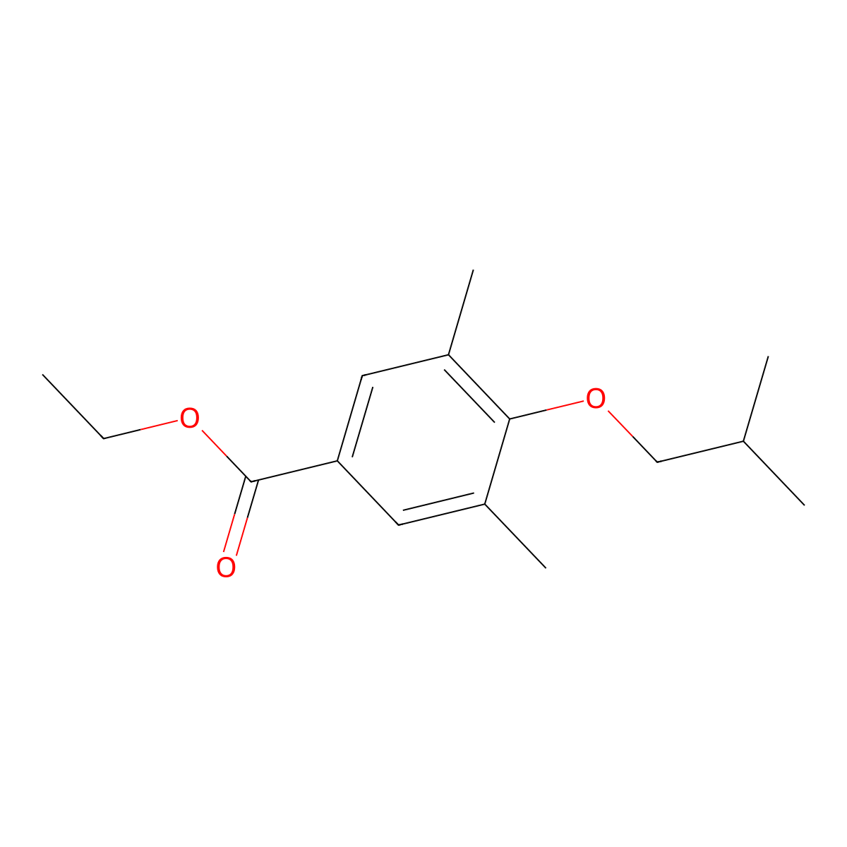 Ethyl 4-isobutoxy-3,5-dimethylbenzoate molecular structure, CAS 1429902-21-5