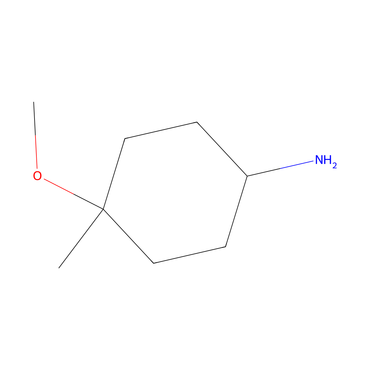 4-Methoxy-4-methylcyclohexan-1-amine molecular structure, CAS 1429902-65-7