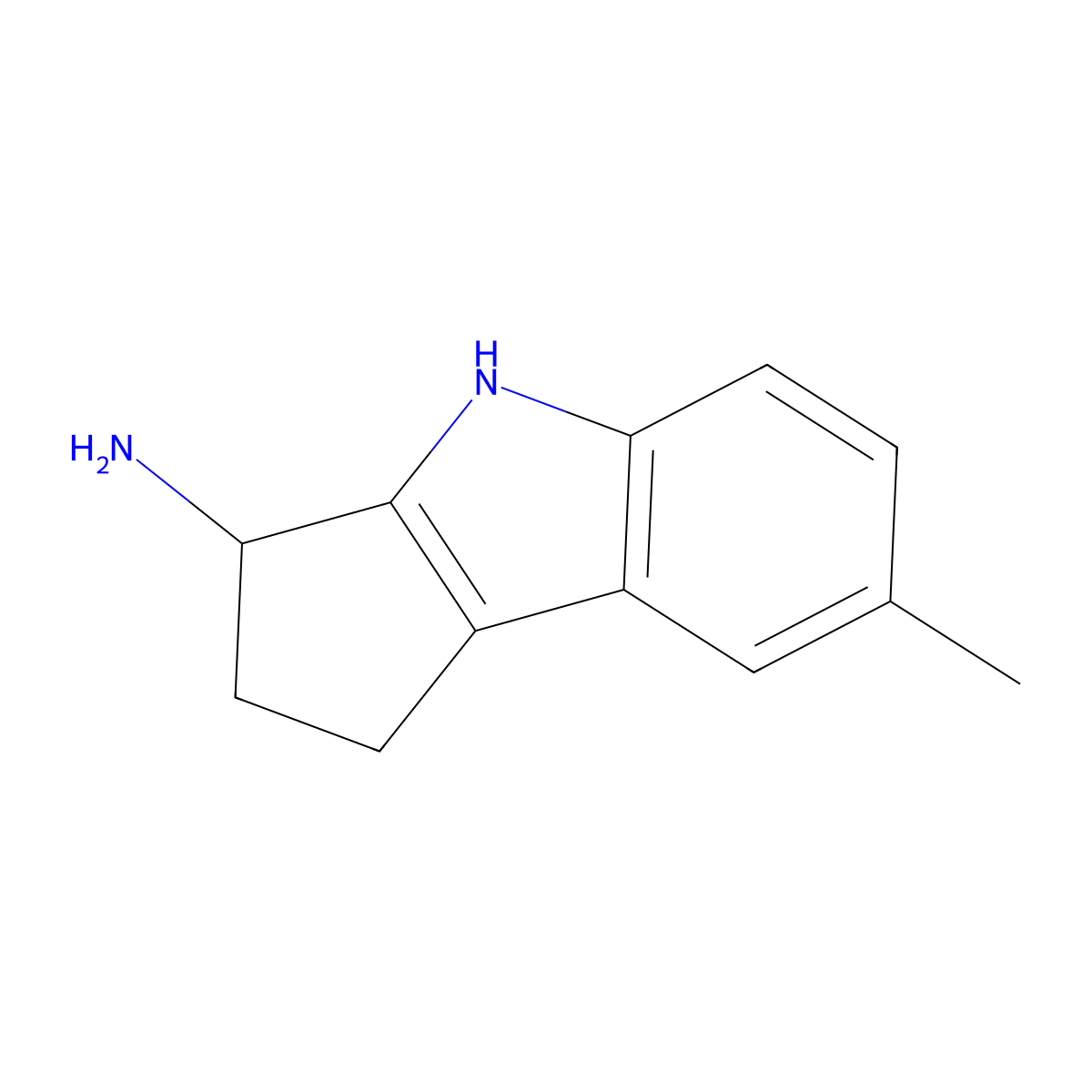 7-Methyl-1,2,3,4-tetrahydrocyclopenta[b]indol-3-amine molecular structure, CAS 1429903-07-0