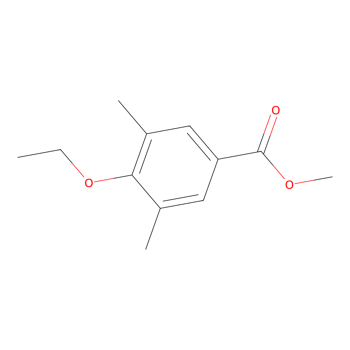 Methyl 4-ethoxy-3,5-dimethylbenzoate molecular structure, CAS 1429903-28-5