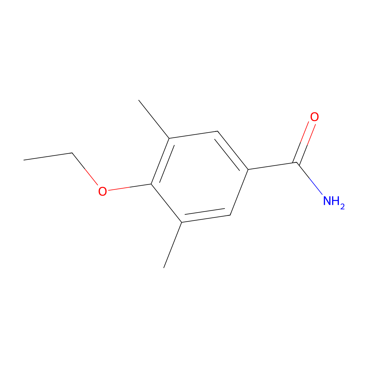 4-Ethoxy-3,5-dimethylbenzamide molecular structure, CAS 1429903-29-6