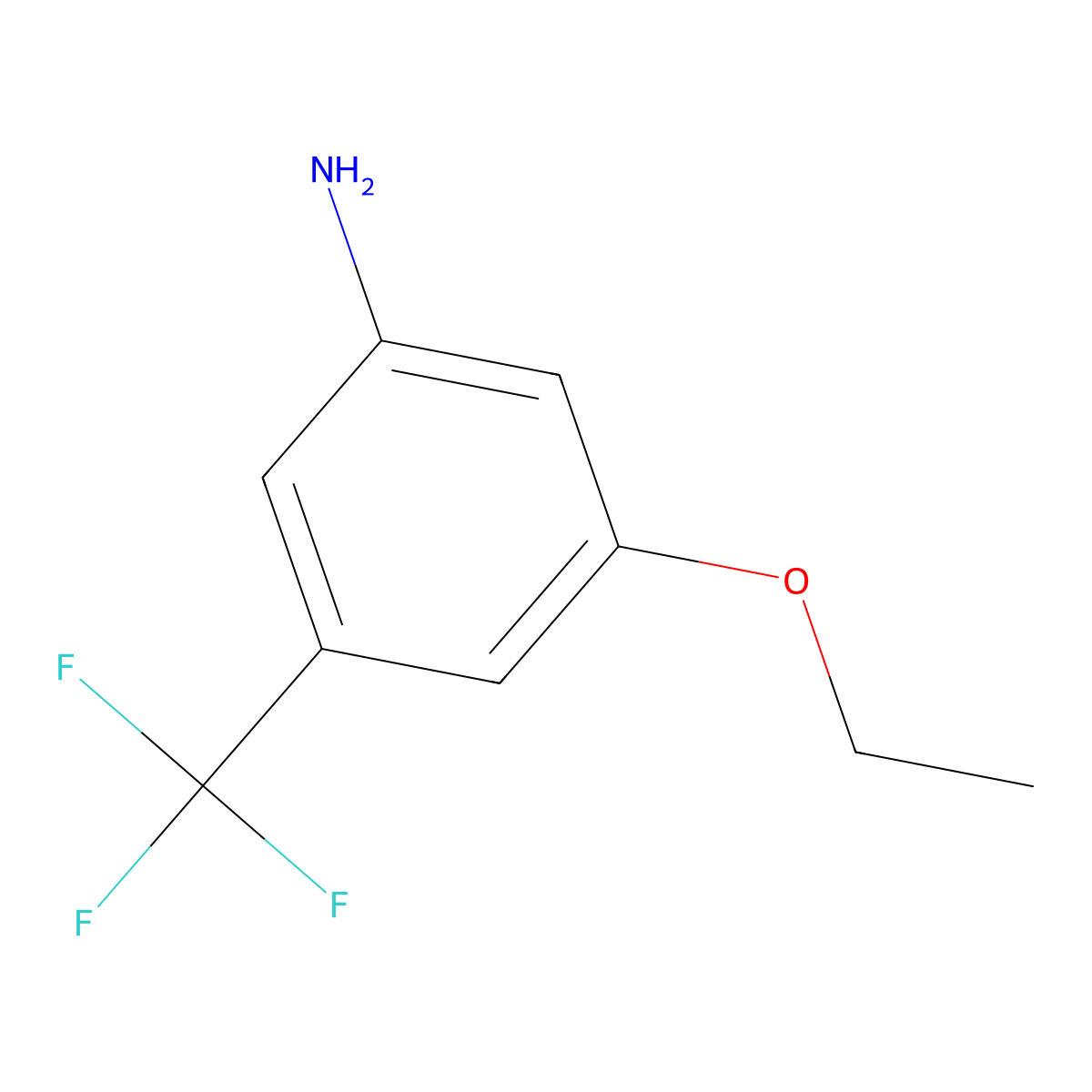3-Ethoxy-5-(trifluoromethyl)aniline molecular structure, CAS 1429903-76-3