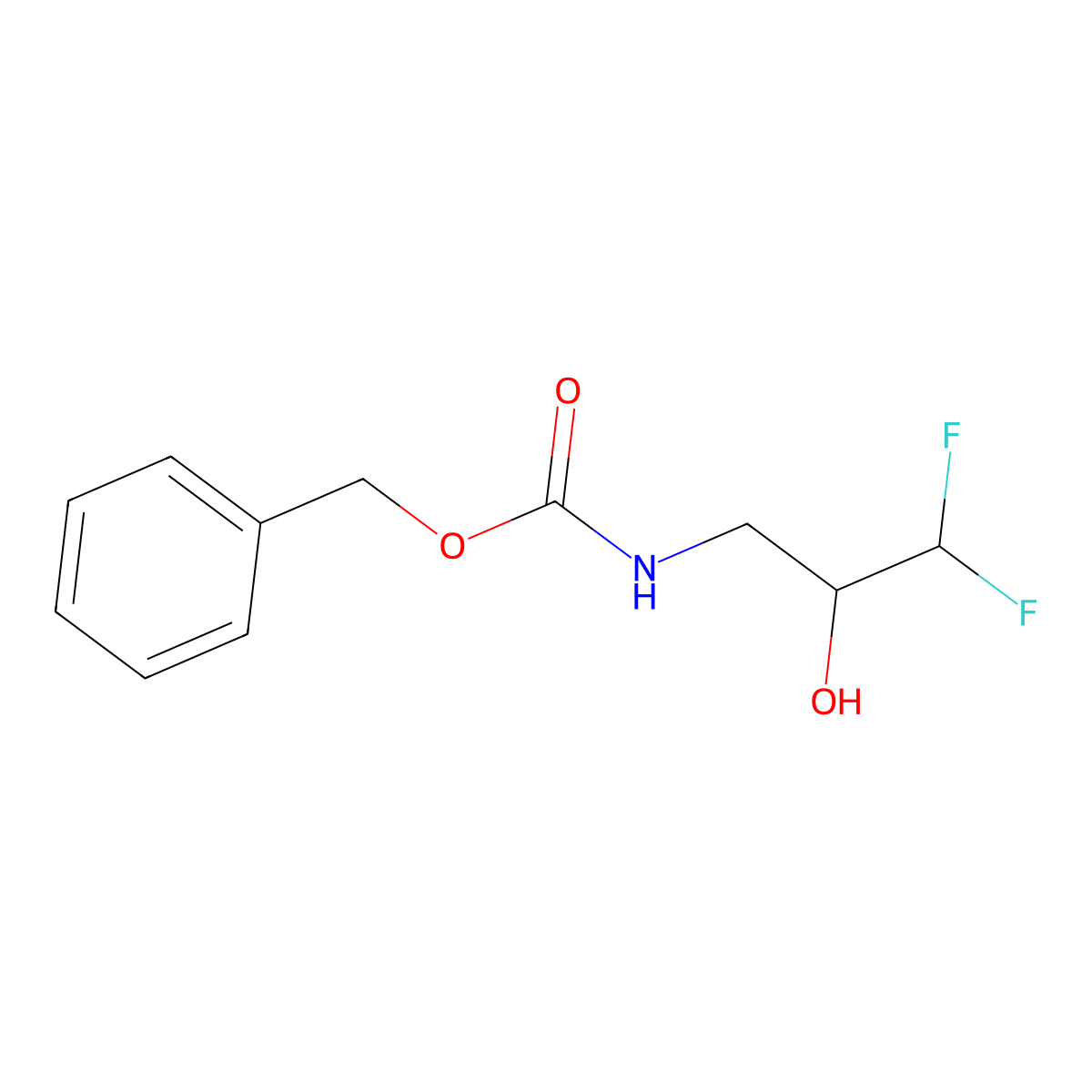 3-(Cbz-amino)-1,1-difluoro-2-propanol molecular structure, CAS 1429913-43-8