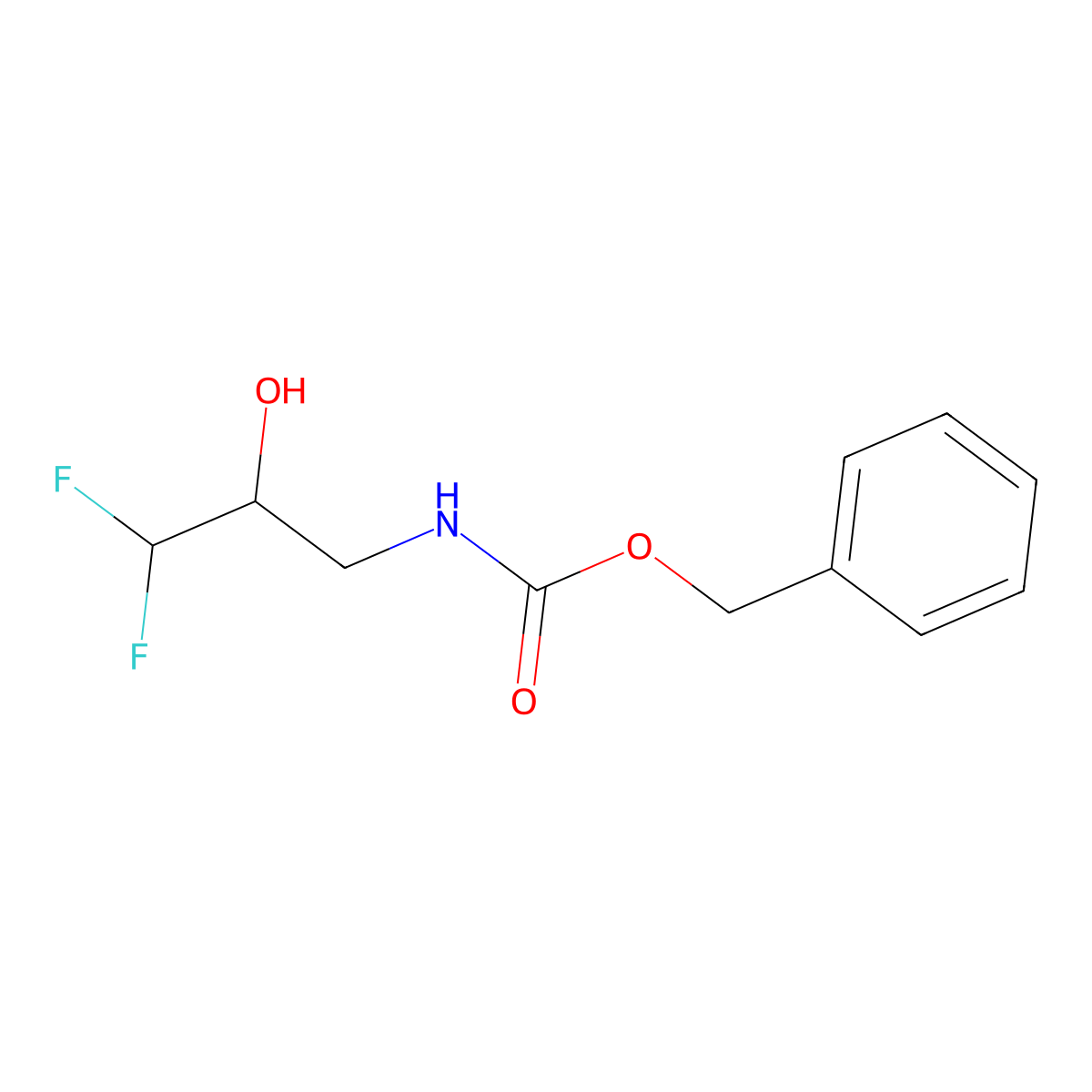 3-(Cbz-amino)-1,1-difluoro-2-propanol molecular structure, CAS 1429913-43-8
