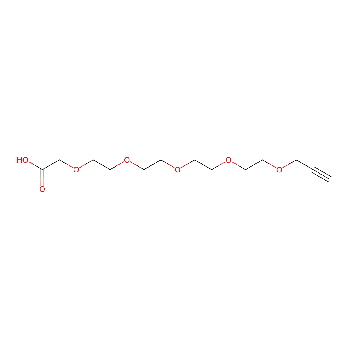 Propargyl-PEG4-CH2COOH molecular structure, CAS 1429934-37-1