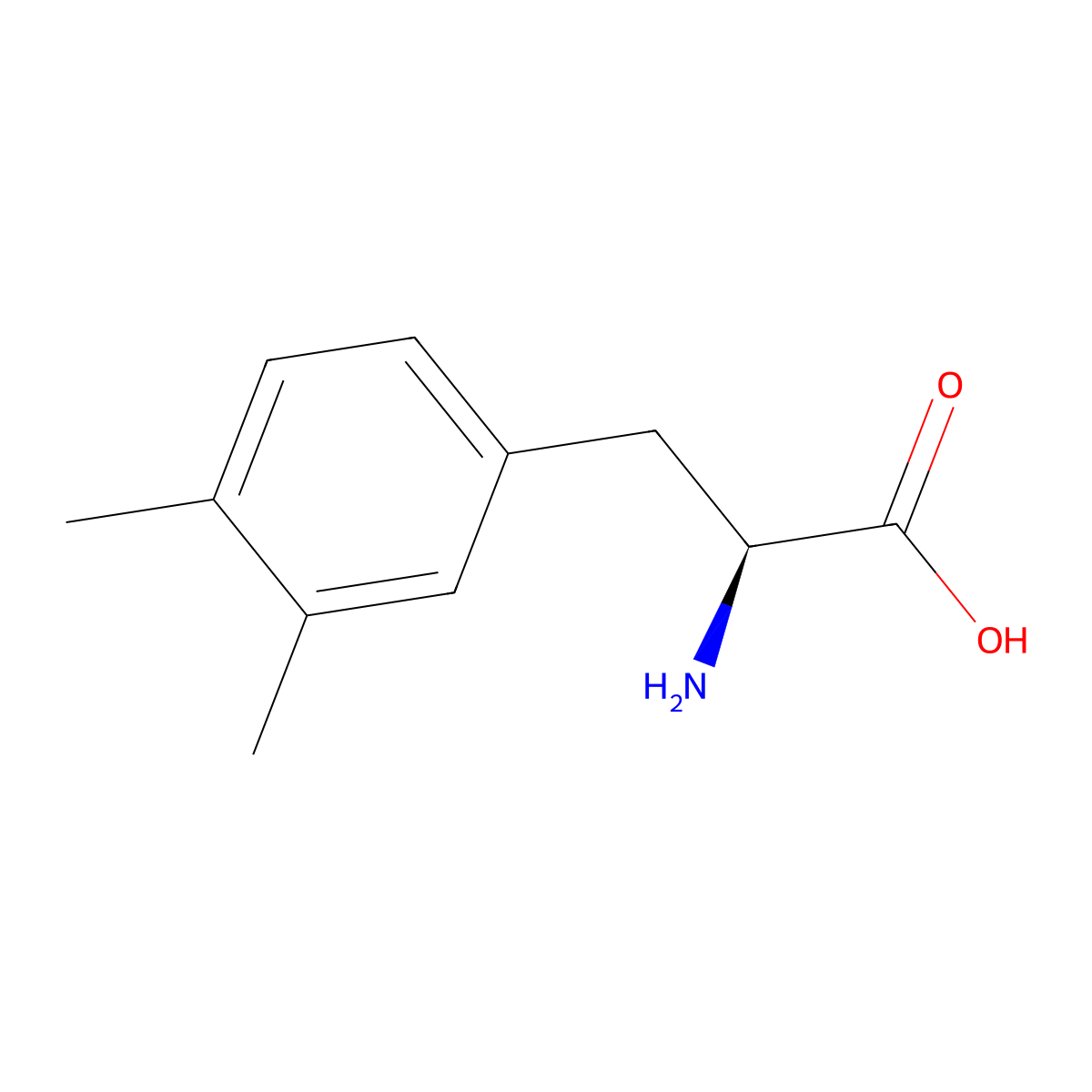 3,4-Dimethyl-L-phenylalanine molecular structure, CAS 142995-28-6