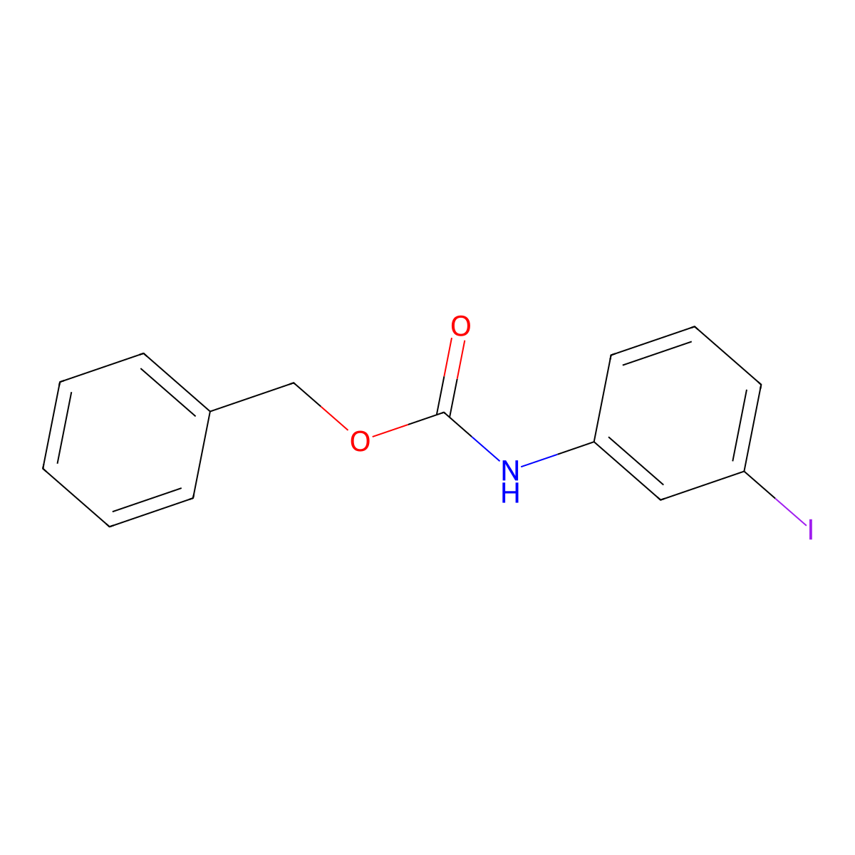 benzyl N-(3-iodophenyl)carbamate molecular structure, CAS 1429987-75-6