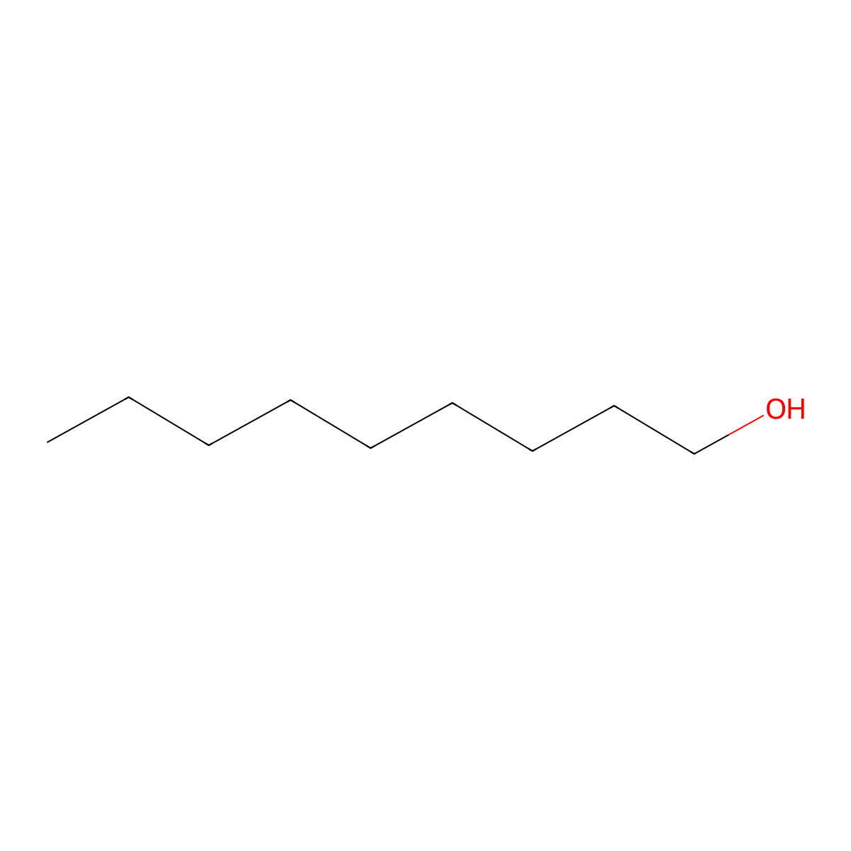 1-Nonanol molecular structure, CAS 143-08-8