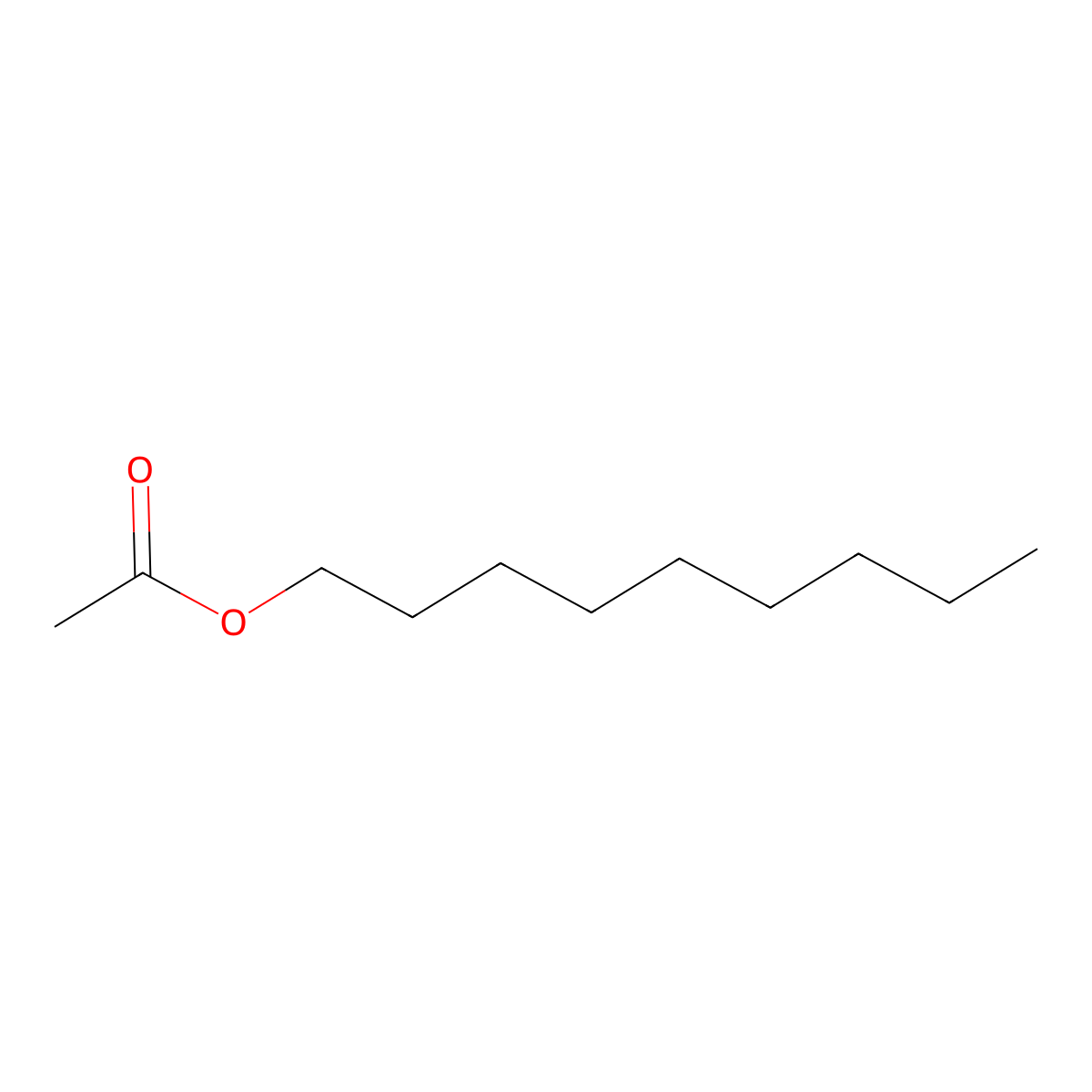 Nonyl Acetate molecular structure, CAS 143-13-5