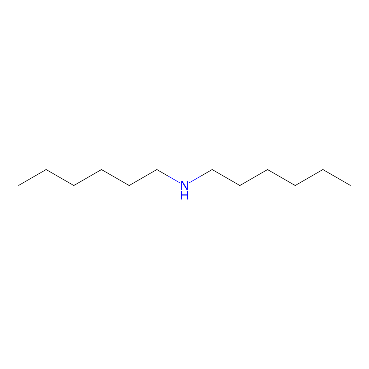 Dihexylamine molecular structure, CAS 143-16-8